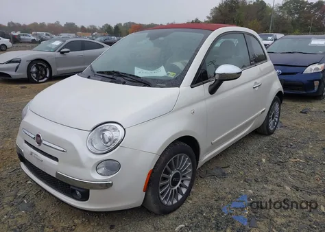 2012 Fiat 500C Lounge z USA, uszkodzony, nr VIN 3C3CFFER2CT360730